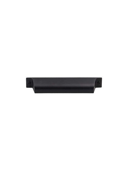 Channing Cup Pull - 5 inch Center-to-Center in Flat Black.